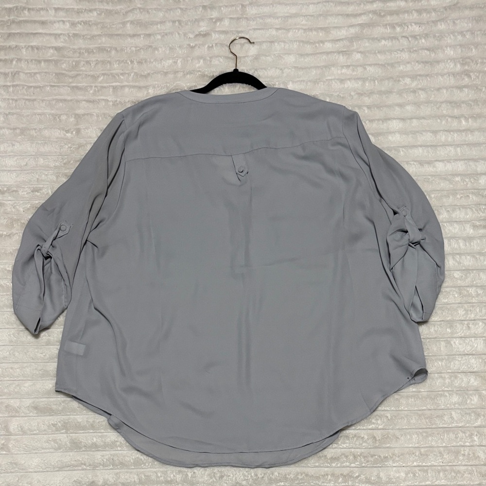 Torrid Light Gray Blouse - image 3